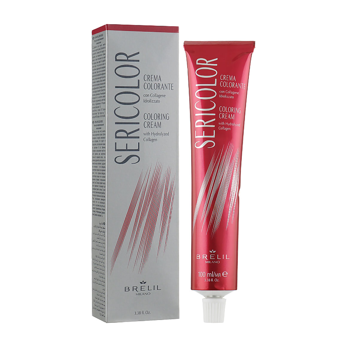 Уцінка! Перманентна фарба для волосся Brelil SeriColor Coloring Cream 1 Black, 100 мл